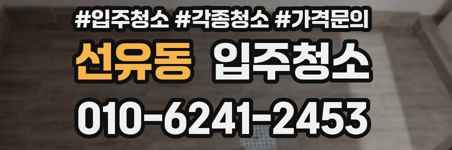 선유동 이사청소