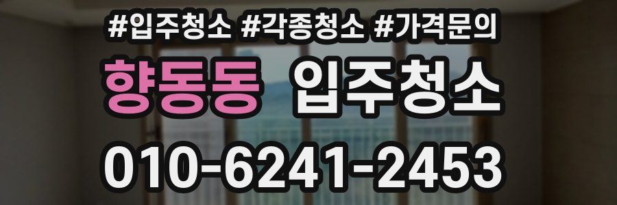 향동동 이사청소