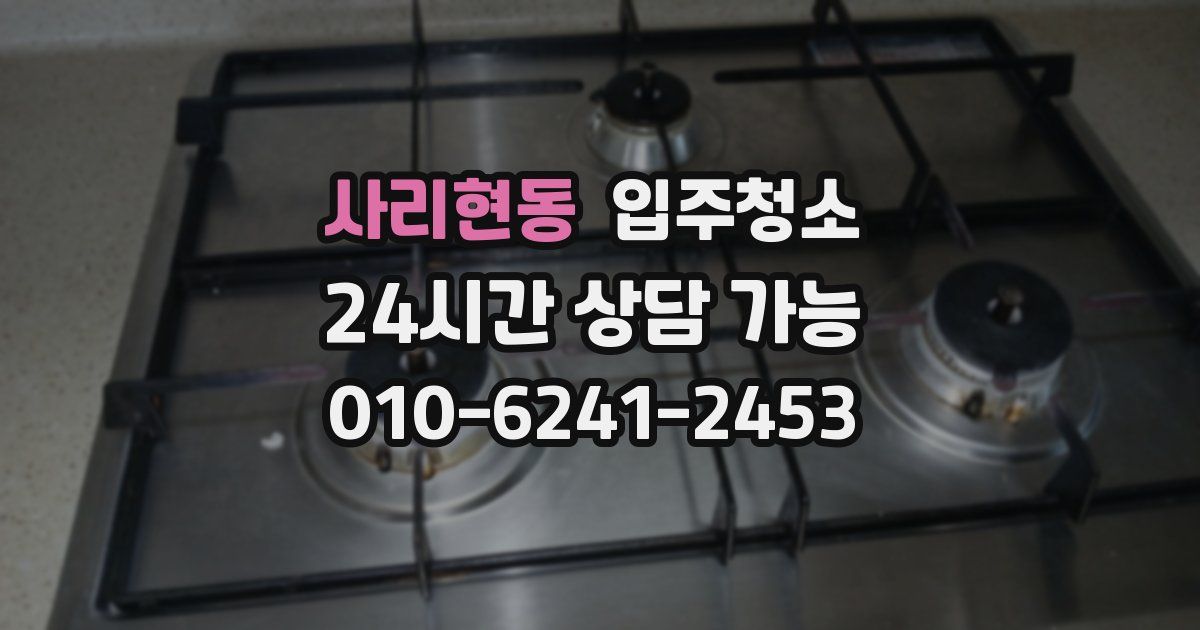 사리현동 입주청소