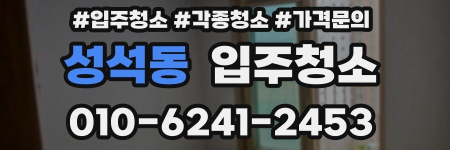 성석동 이사청소