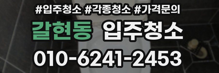 갈현동 이사청소