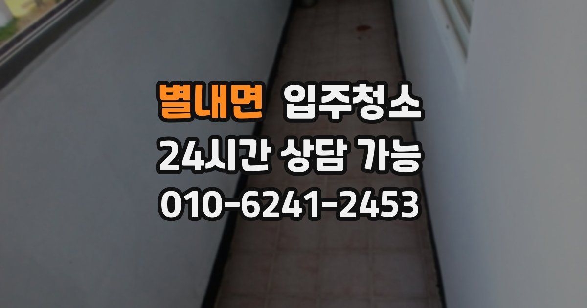 별내면 입주청소