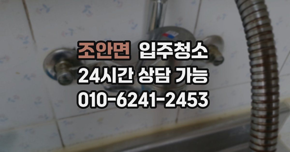 조안면 입주청소