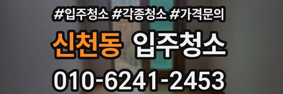 신천동 이사청소