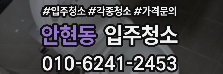 안현동 이사청소