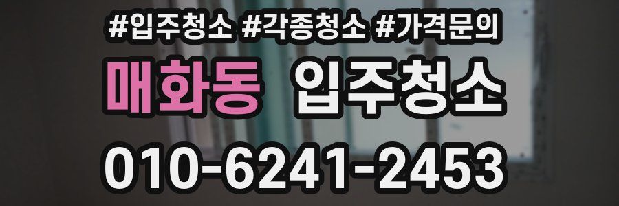 매화동 이사청소