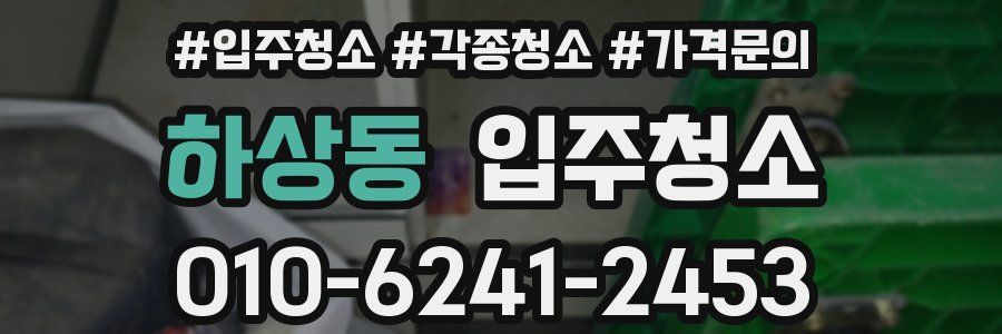 하상동 이사청소