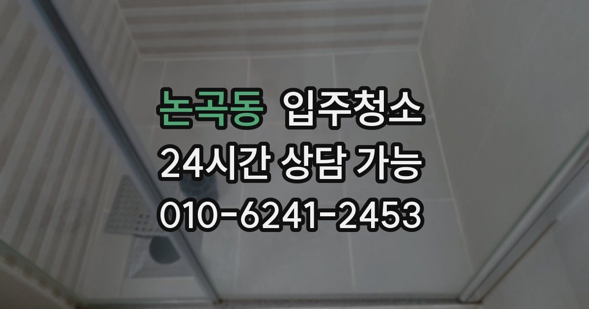 논곡동 입주청소