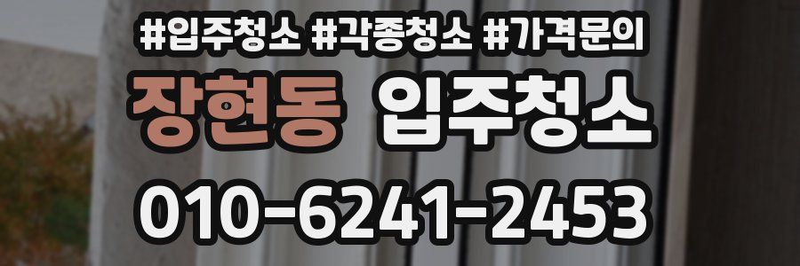 장현동 이사청소