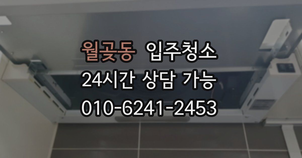 월곶동 입주청소