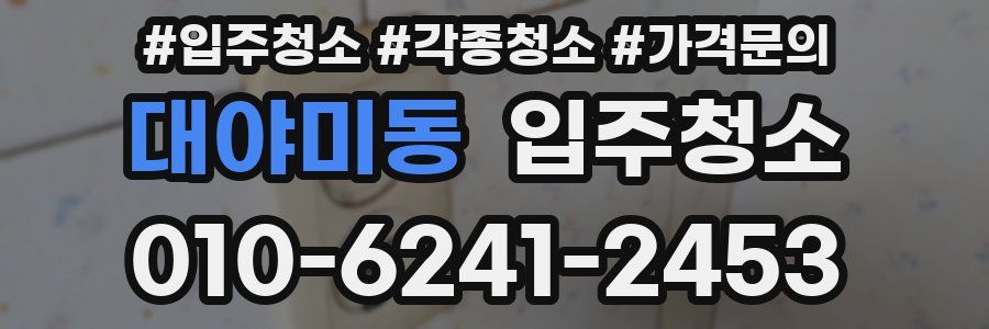 대야미동 이사청소