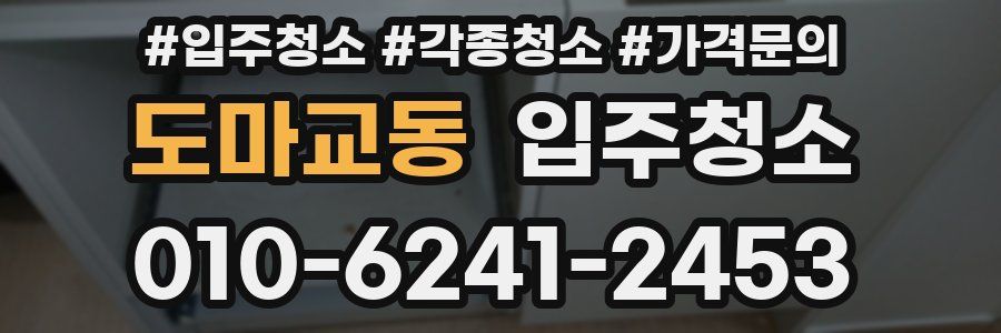 도마교동 이사청소