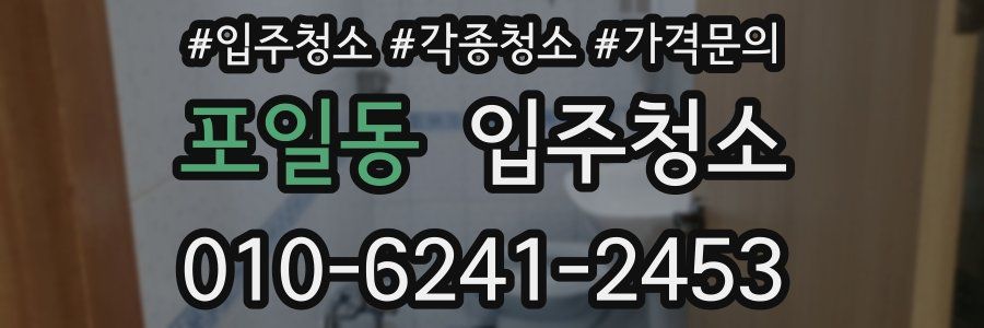 포일동 이사청소