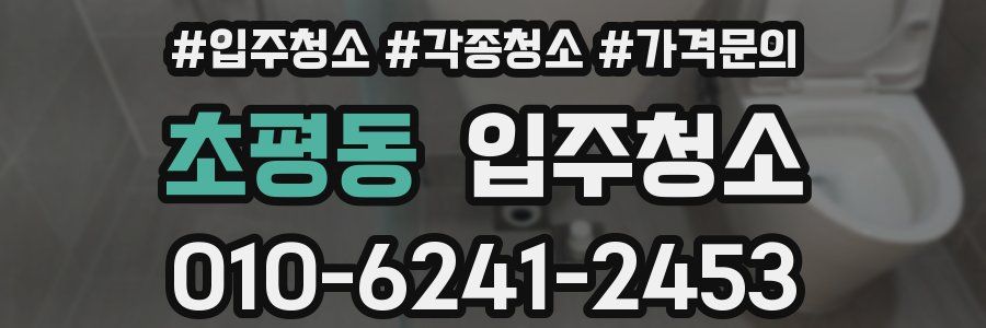 초평동 이사청소