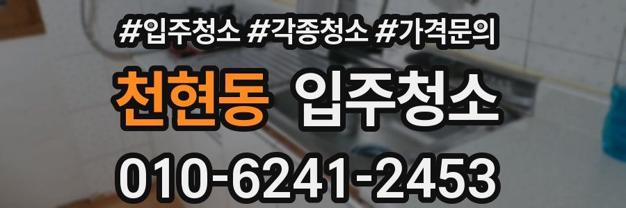 천현동 이사청소