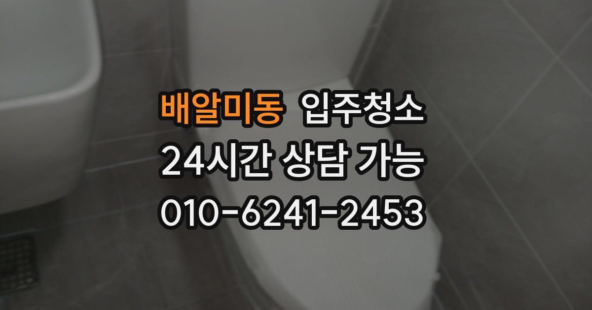 배알미동 입주청소