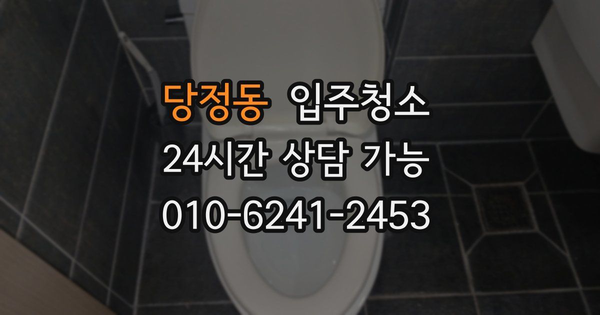 당정동 입주청소