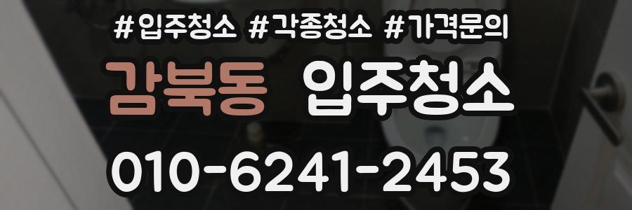 감북동 이사청소