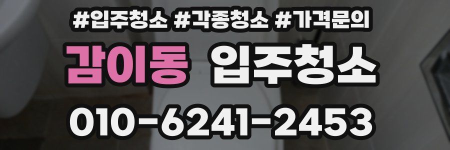 감이동 이사청소