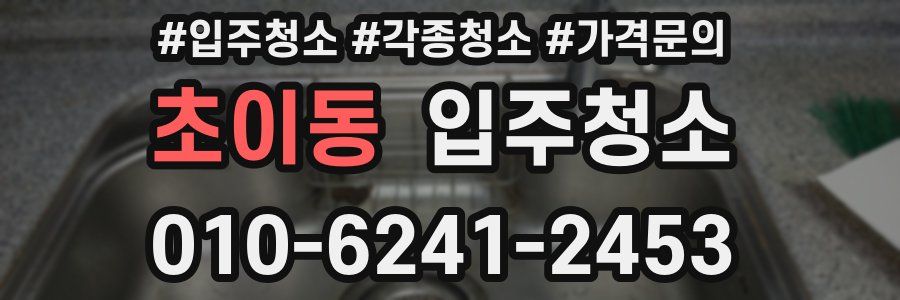 초이동 이사청소