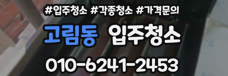 고림동 이사청소