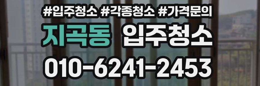 지곡동 이사청소