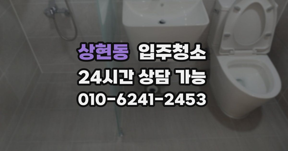 상현동 입주청소