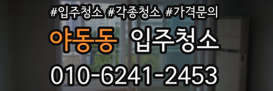 야동동 이사청소