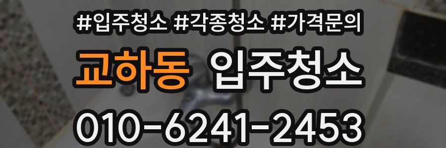 교하동 이사청소