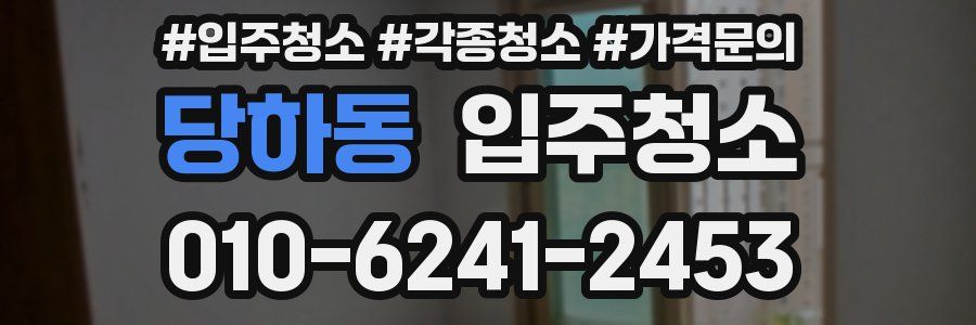 당하동 이사청소