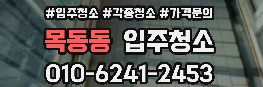 목동동 이사청소