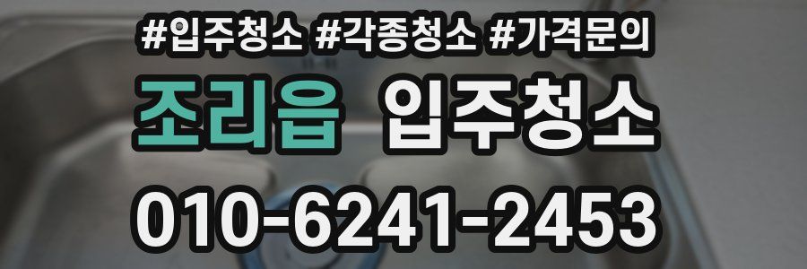 조리읍 이사청소