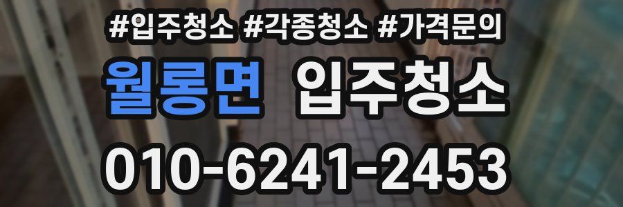 월롱면 이사청소