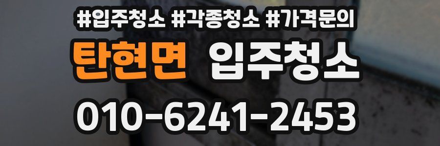 탄현면 이사청소