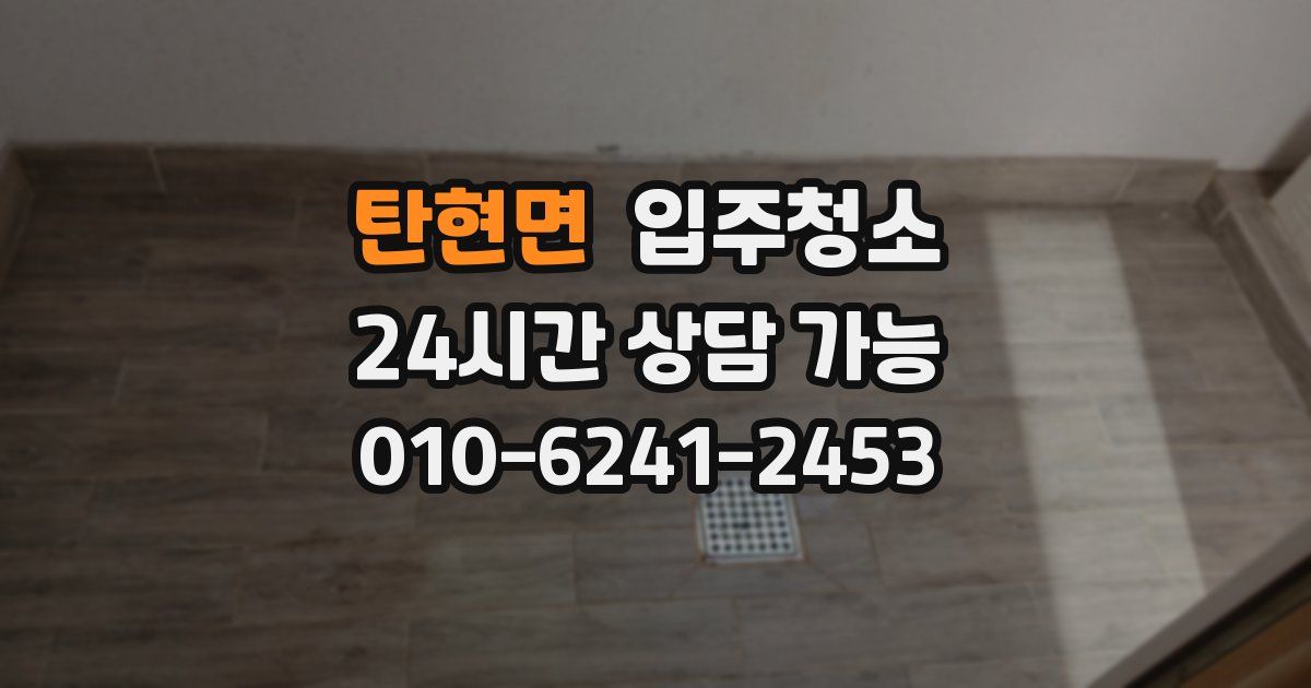 탄현면 입주청소