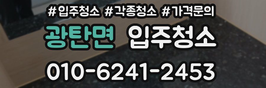 광탄면 이사청소