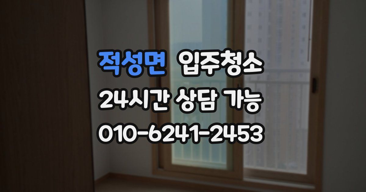 적성면 입주청소