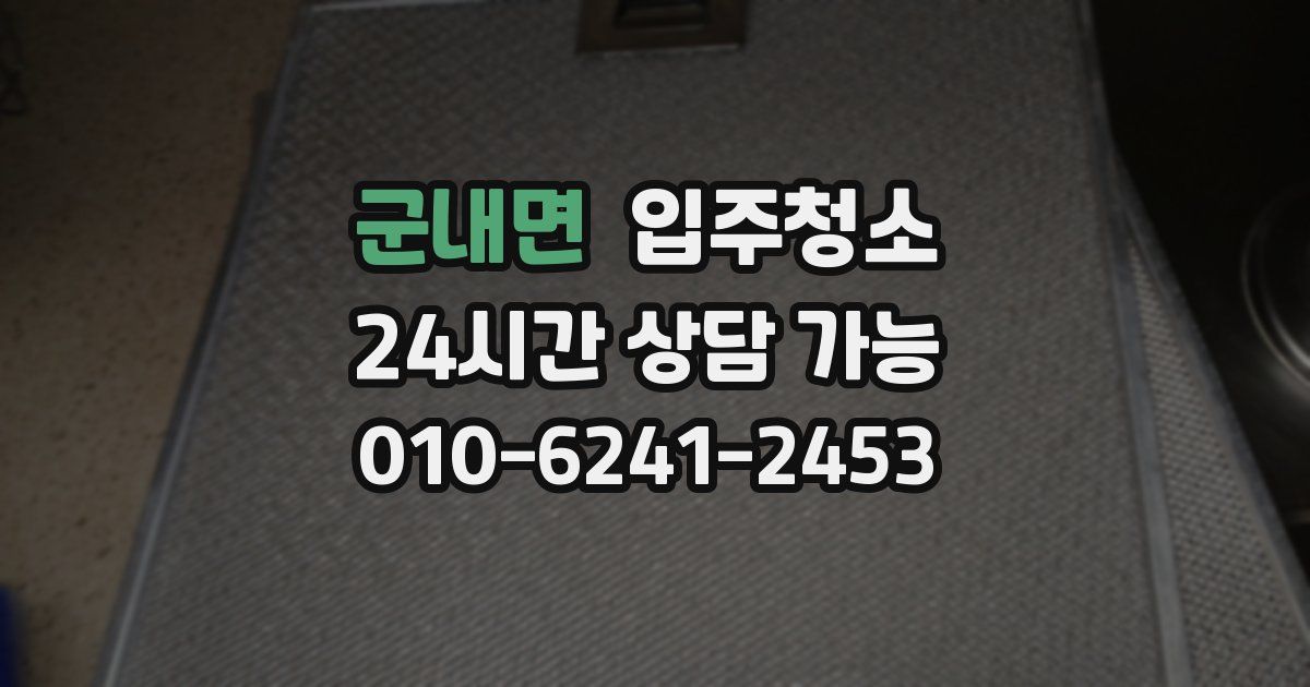 군내면 입주청소