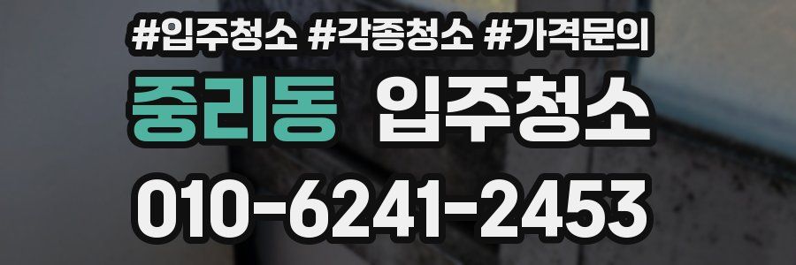 중리동 이사청소