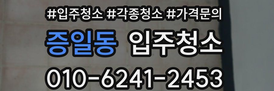 증일동 이사청소