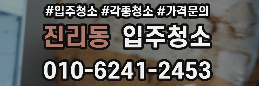 진리동 이사청소