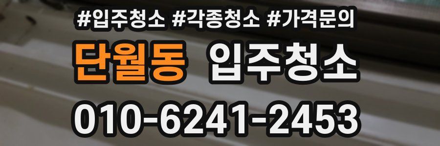 단월동 이사청소