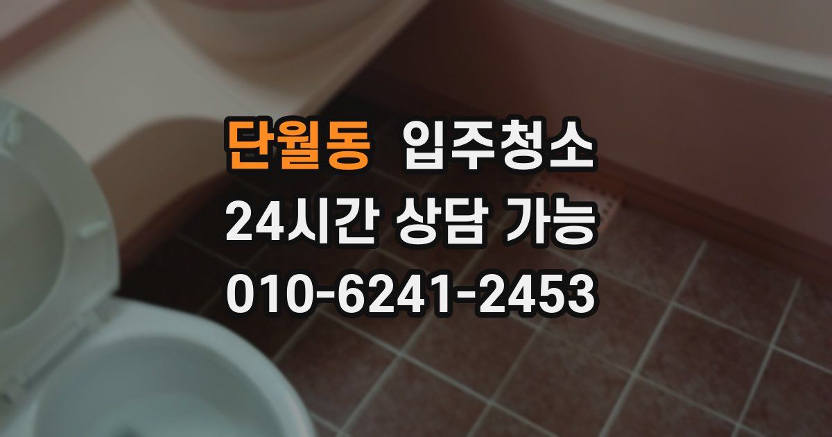 단월동 입주청소