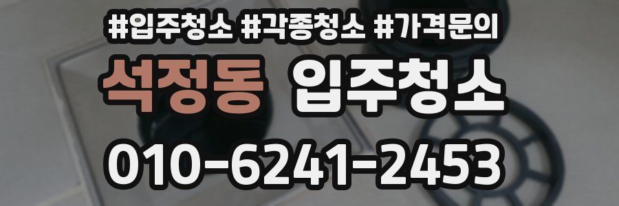 석정동 이사청소