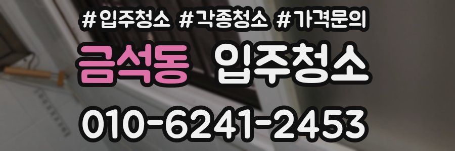 금석동 이사청소