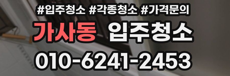 가사동 이사청소