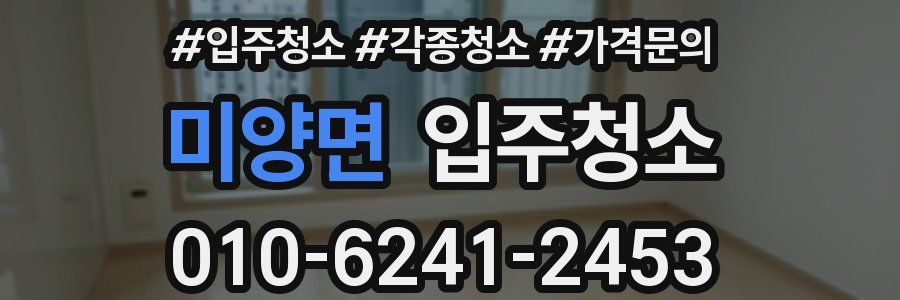 미양면 이사청소