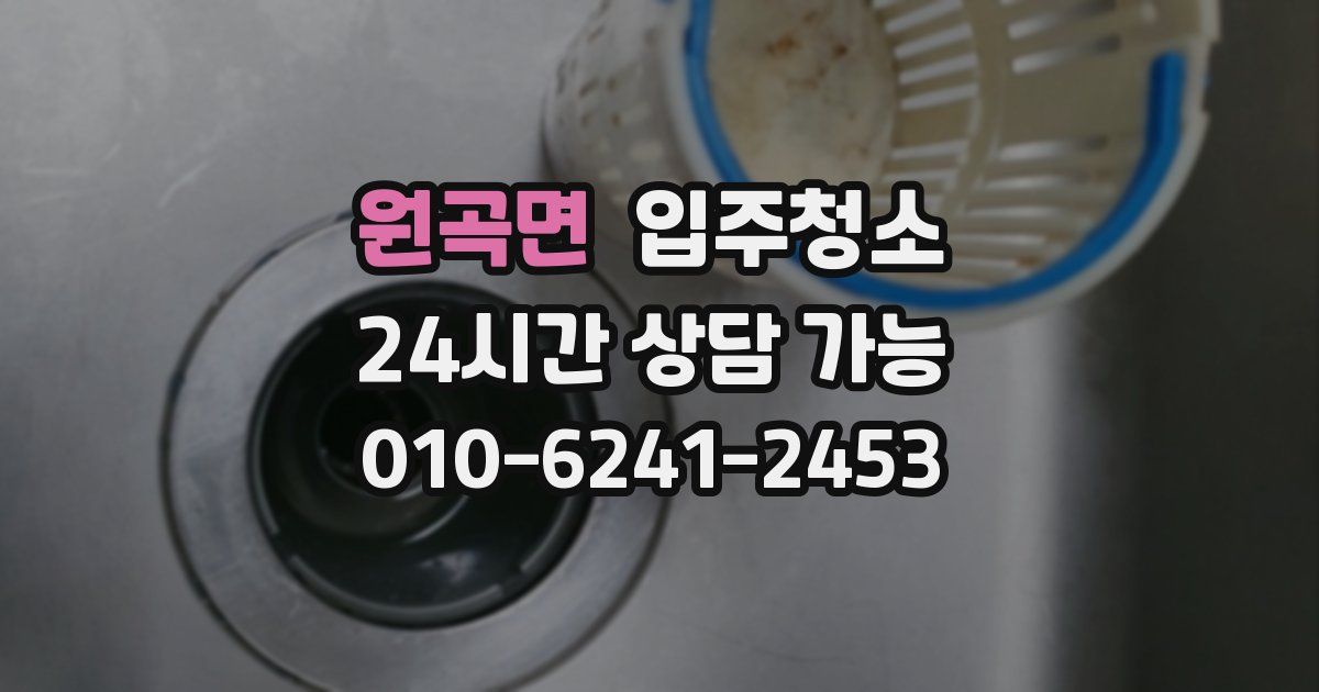 원곡면 입주청소
