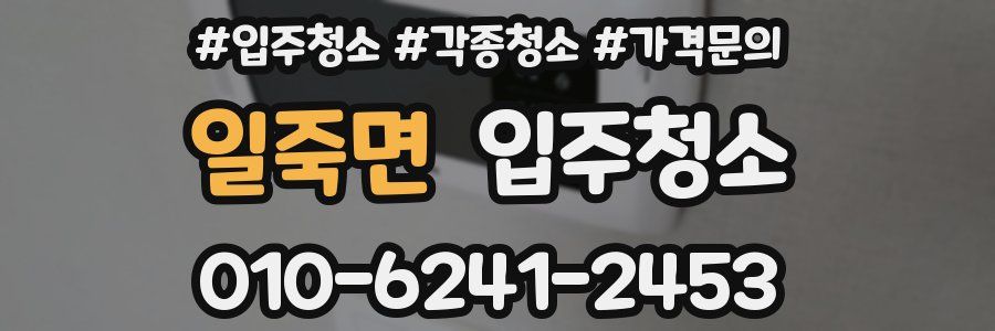 일죽면 이사청소