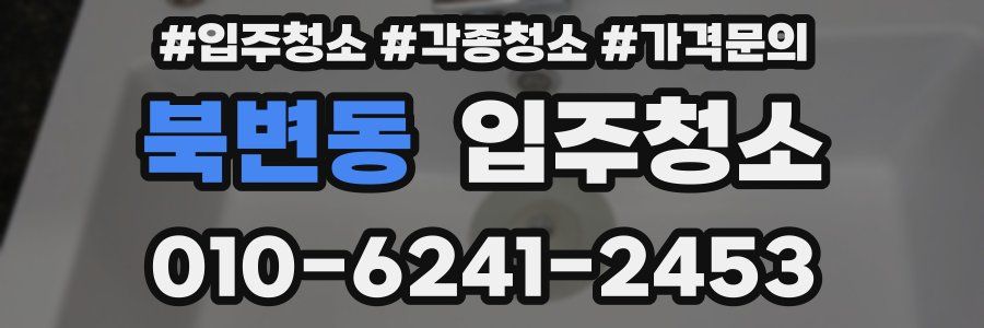 북변동 이사청소